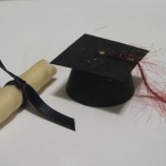 Cap and diploma graduation treats