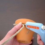 Attach cord with hot glue