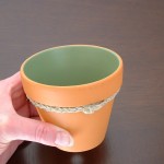 Inside of pot painted