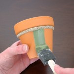 Paint outside of pot