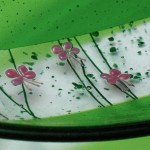 Platter with Guara Flowers