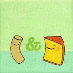 mac & cheese framed print