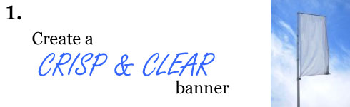 Create a crisp & clear banner