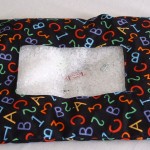Finished puzzle pillow