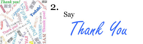 Say thank you