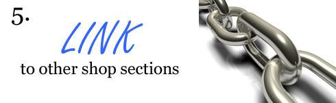 Link to other shop sections
