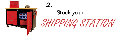 Stock your shipping station