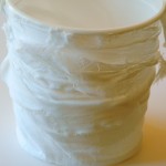 Fabric covered pail/bucket