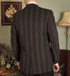 Vintage 1960s Striped Wool Sportcoat