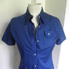 Vintage 1960s Cotton Navy Blue Shirt