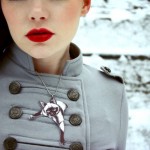 Lounging Cat Pendant Necklace