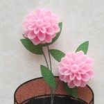 Dahlia Bubble Gum Stud Earrings
