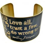 William Shakespeare Cuff Bracelet