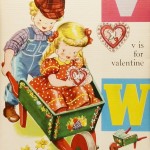 1940s Alphabet Poster V,W