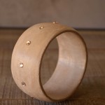 Concrete Bangle with Swarovski Crystal