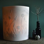 Dandelions and Plantains Lamp