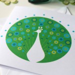 Proud as a Peacock Card on Etsy