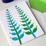 Seaweed Fronds Blank Card on Etsy