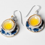 Blue Tea Cup Earrings from Tiny Tasty on Etsy