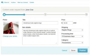 Custom order builder