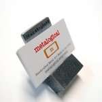 Personalized Stamped Modern Business Card Holder