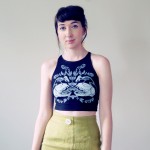 Cat and Mouse Botanical Crop Top