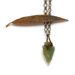 Wire Wrapped Arrowhead Pendant